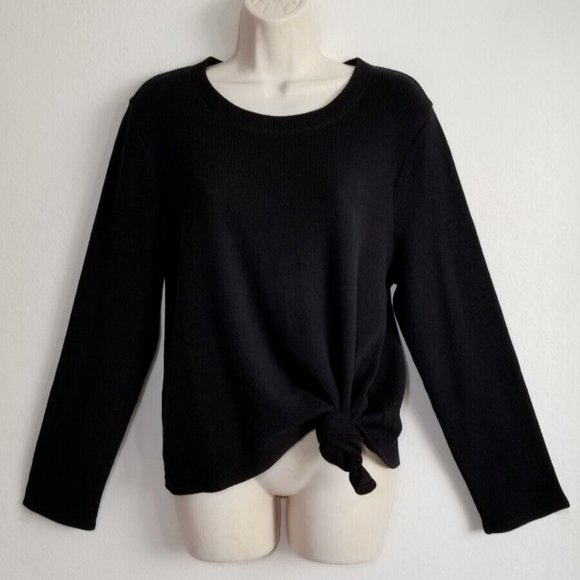 MADEWELL Jacquard Knot-Front Tee Top 5439E1M - Picture 1 of 12